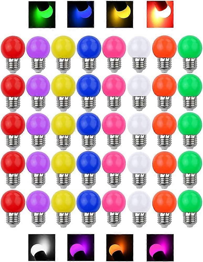 Colored Light Bulbs 3W E27 Decorative Light AC220V-240V