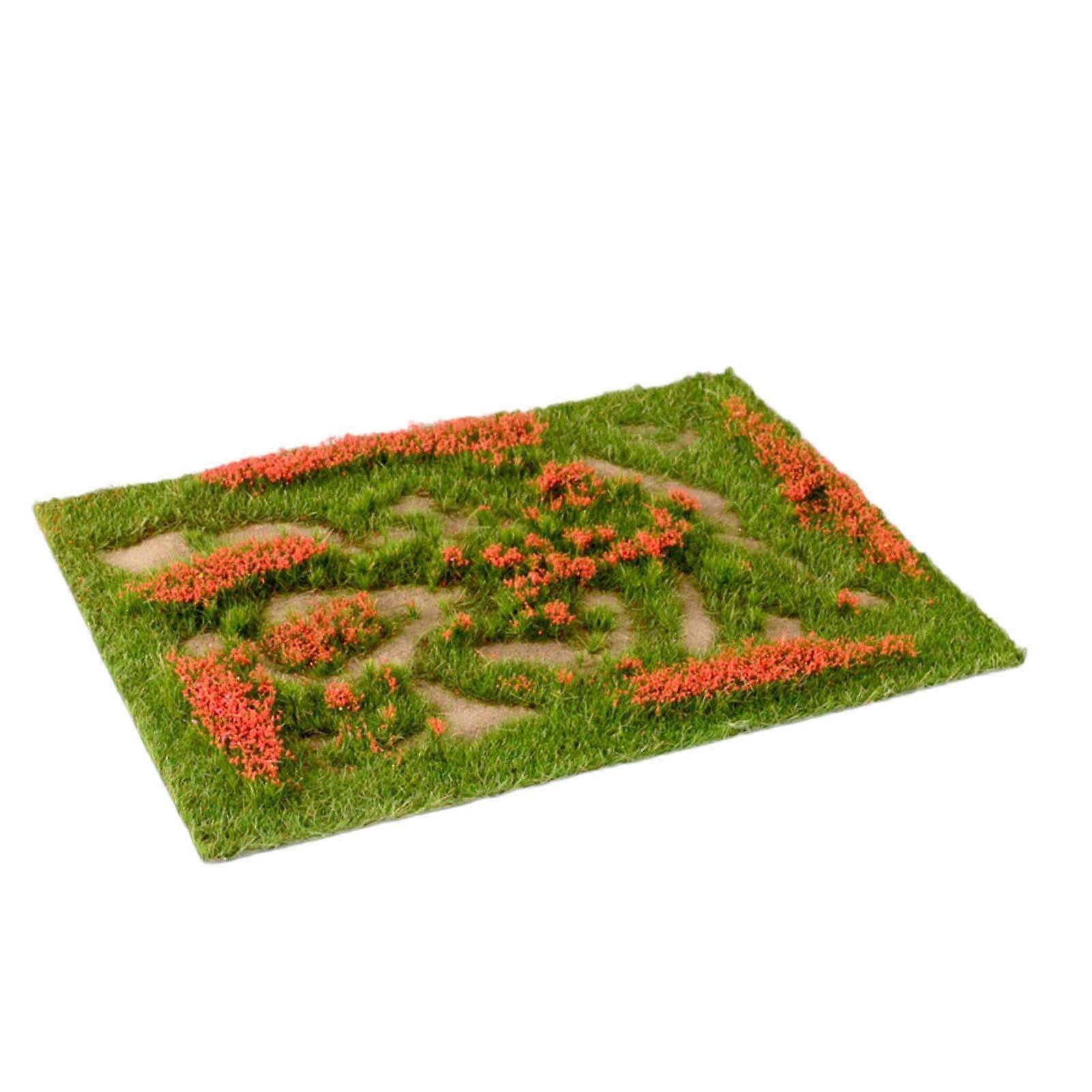 Miniature Grass Model Train Model Grass for Micro Landscape DIY Architecture Red