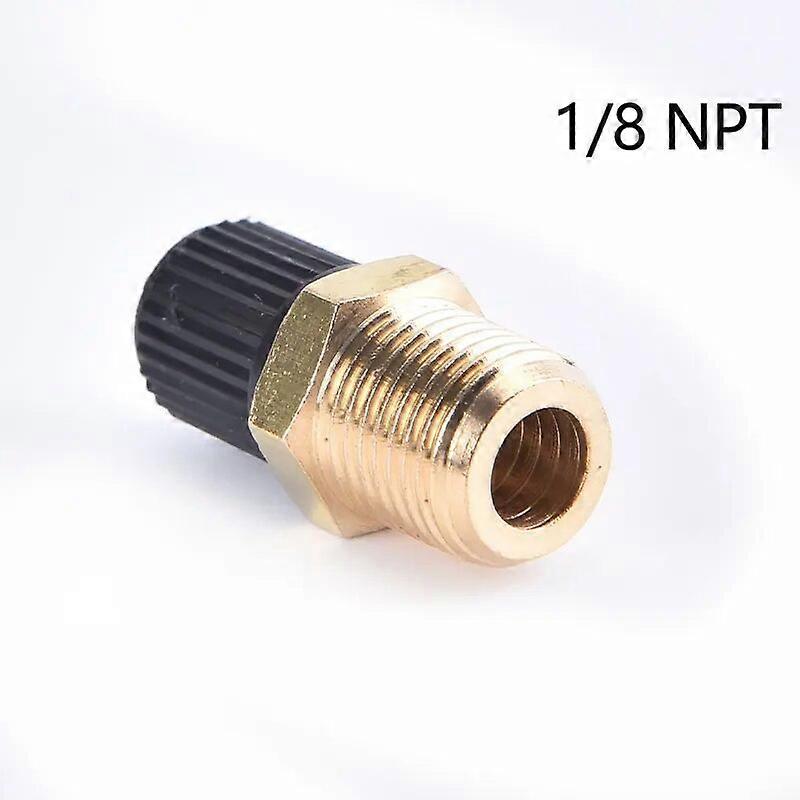 1/4 pouce NPT nickel solide plaqué laiton réservoir de remplissage soupape 6.35mm mâle NPT Standard Thread Core évalué à 2g00psi