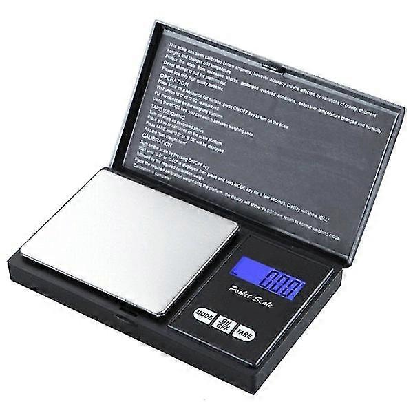 Collapsible Digital Pocket Scale - 500 G Black