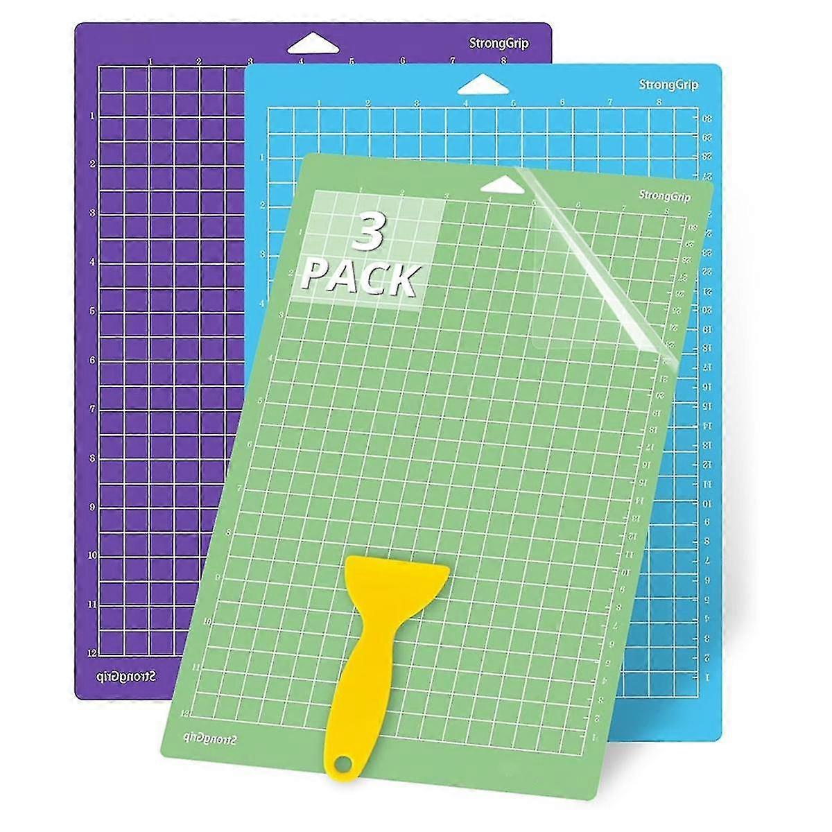 Tapetes de corte para Joy Xtra, pacote com 3 tapetes de corte 8,5 x 12 polegadas, adesivos reutilizáveis, almofada para plotter