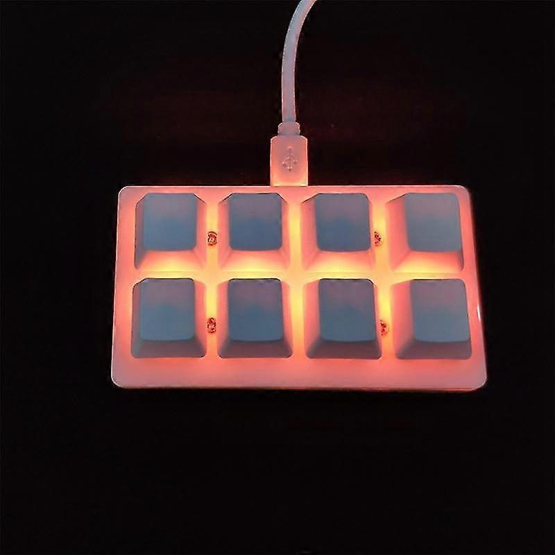 Draagbare Mini 8 Toetsen Toetsenbord DIY Snelkoppeling Toetsenbord Functie Toetsenbord Programmeerbaar Mechanisch Toetsenbord