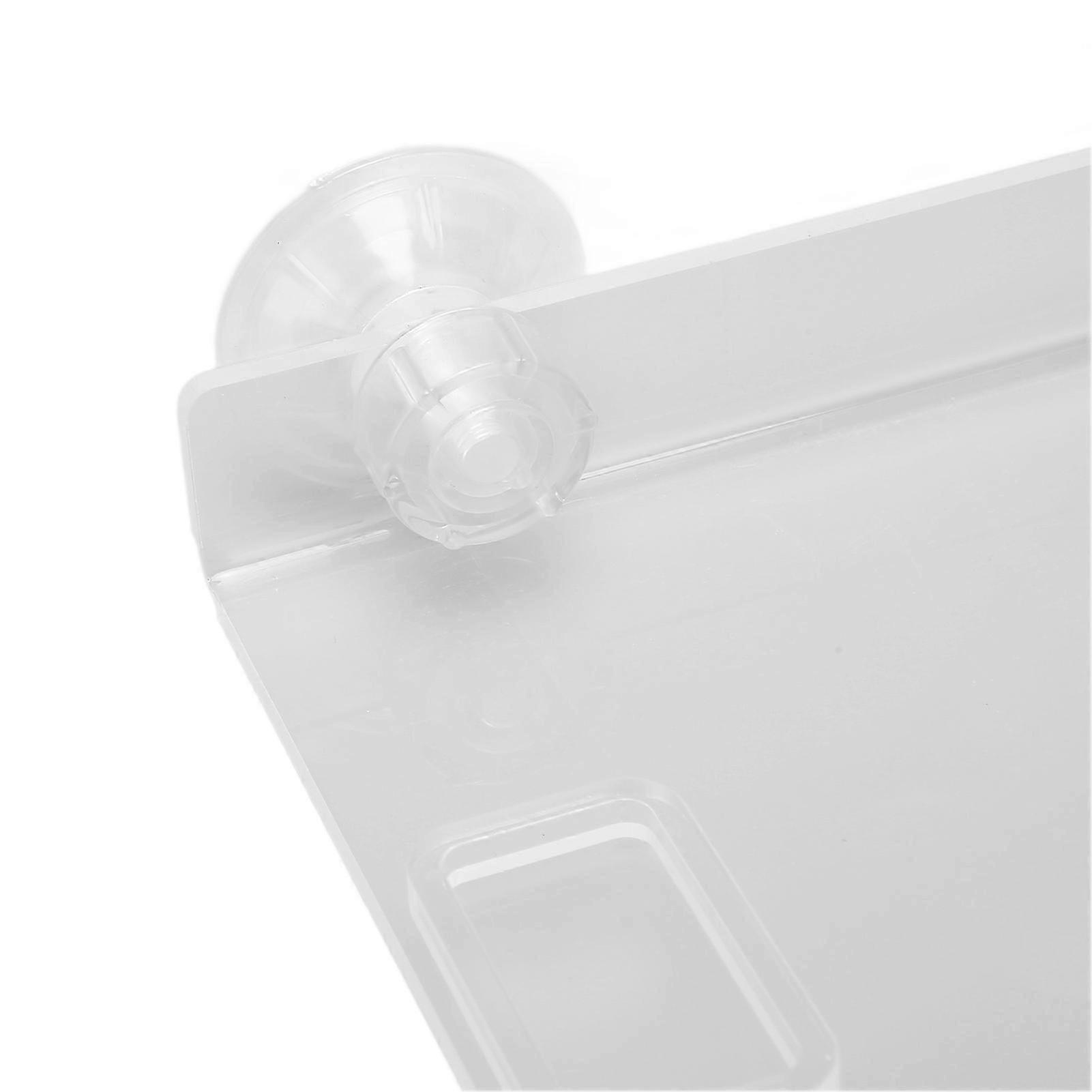 Reptile Basking Platform Transparent Acrylic Turtle Dock with Suction Cups