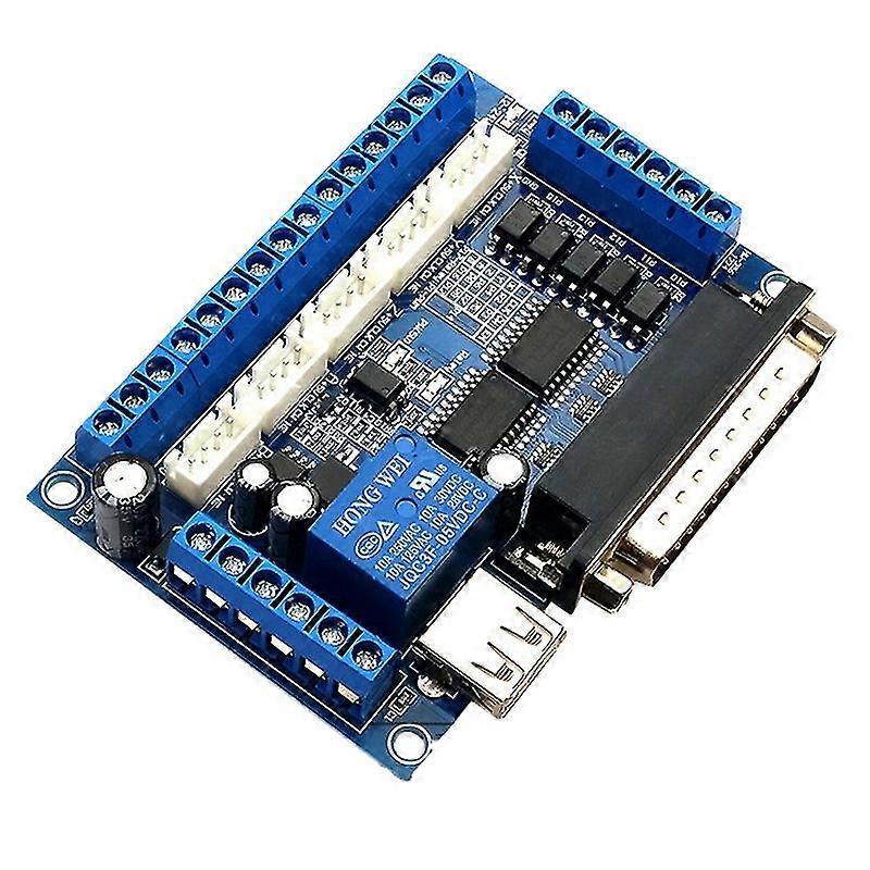 Driver Board Engraving Machine 5 Axis CNC Breakout Board with Optical Coupler for Stepper Motor Dri