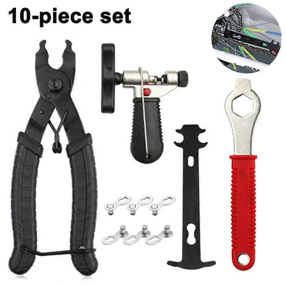 Bicycle chain removal tool repair kit tool chain cutter chain ruler quick release buckle magic buckle accessorie