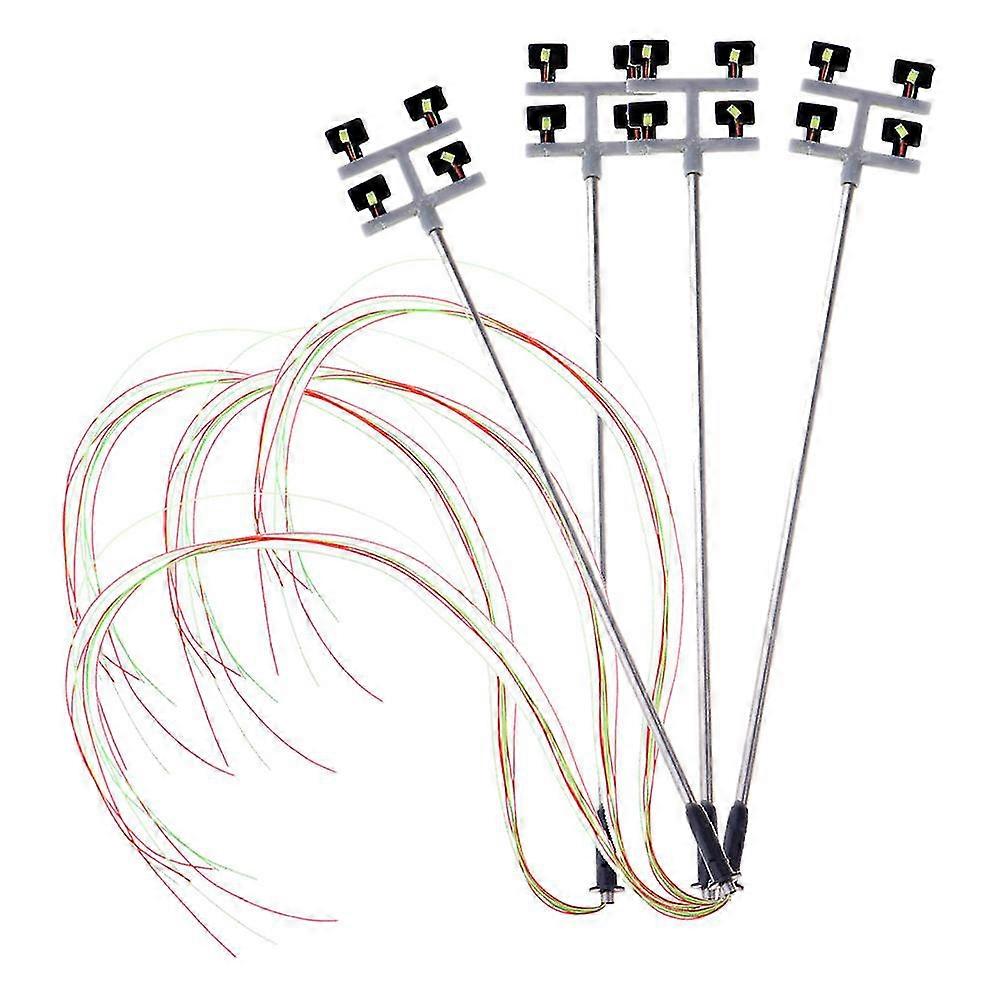 4 Pcs Ho Scale Model Lighting Tower,tower Lights Model Lights Layout Lamppost For /garden/playgroun