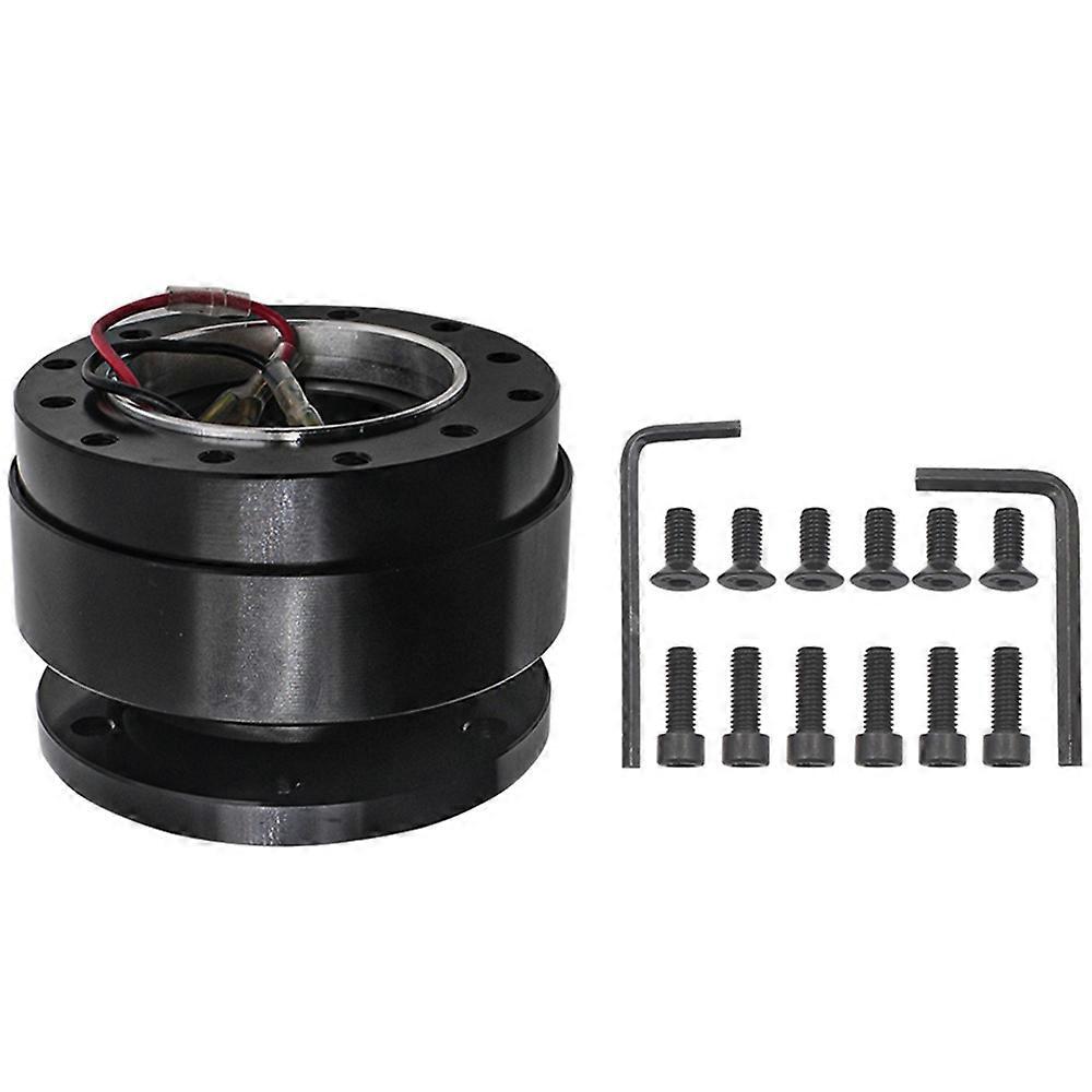 Volante per auto da corsa Quick Release Hub Adapter Snap Off Alluminio 6 fori