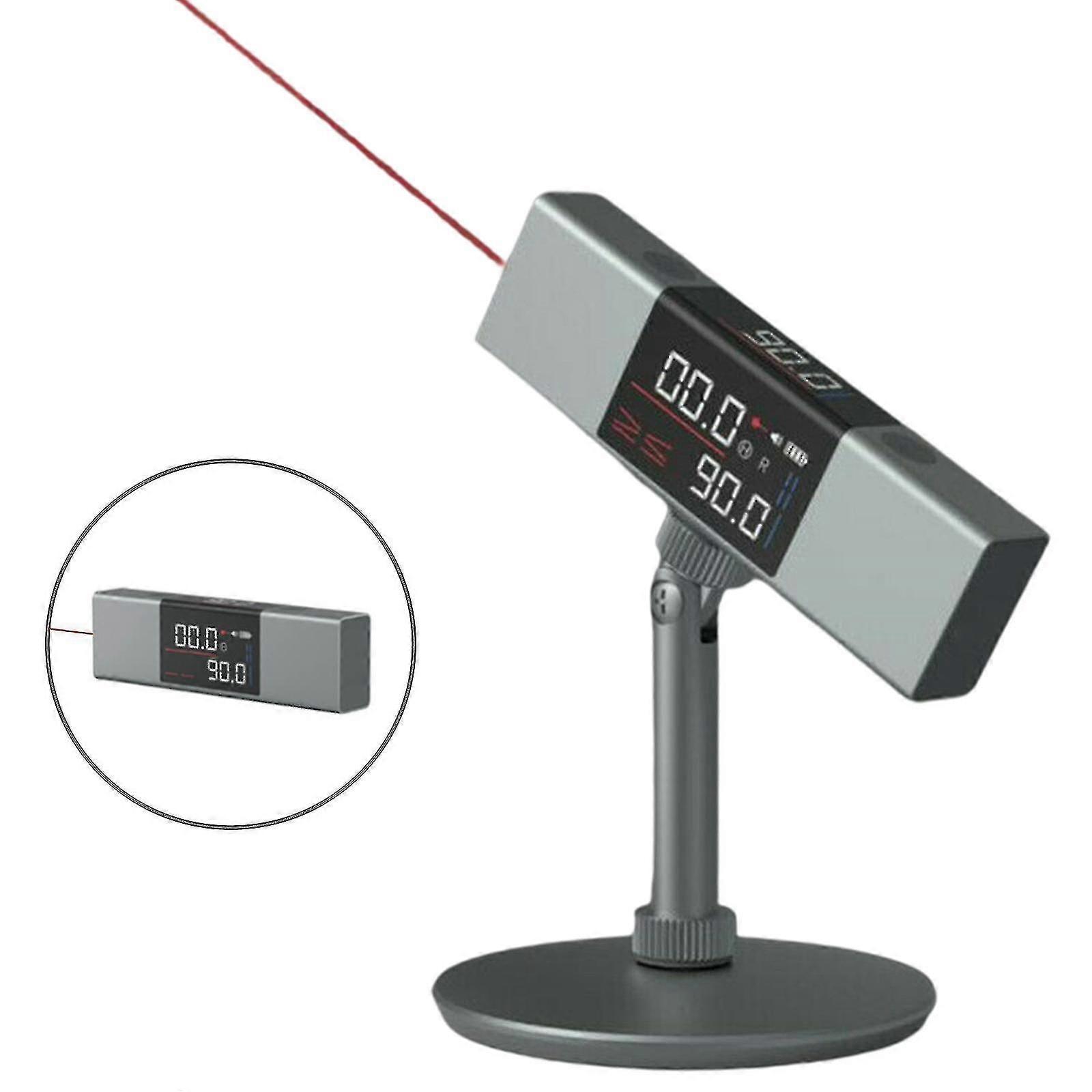 2 in 1 laserprotractor hoek meten laser niveau liniaal type-c opladen digitaal