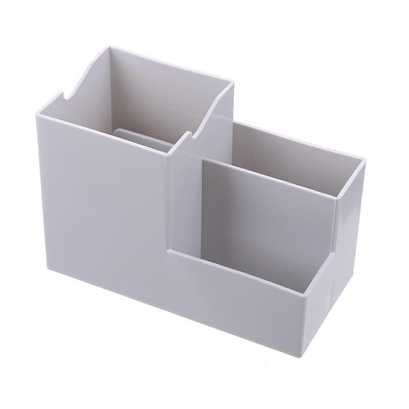 Desktop Decoration Stationery Multifunctional Storage Box-gray