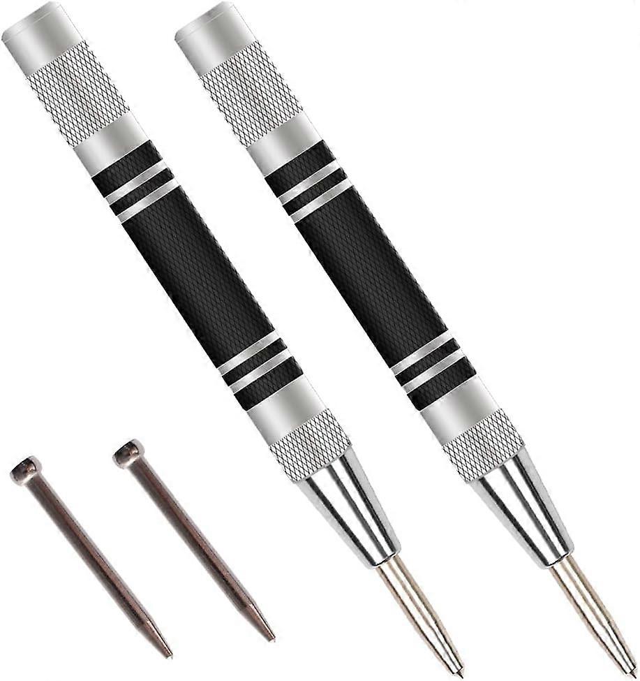 Automatic Center Punch, 2 Pieces 13 Adjustable Impact Automatic Center Punch, Fo -8