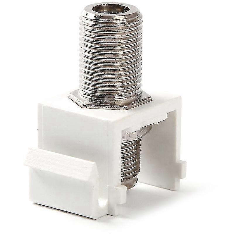 Coaxial Keystone Jack Insert 10-Pack, Compatible  With Standard Wall Plate