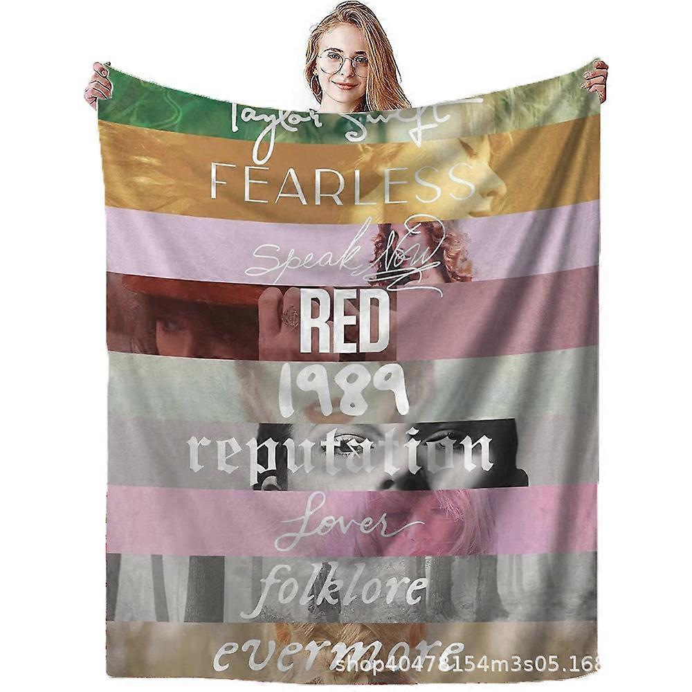 Taylor Swift Blanket Taylor Swift Singer Flannel Blanket Air Conditioning Blanket Nap Cover Blanket Flannel MT129