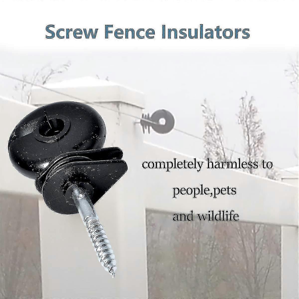 Screw-in Insulator Fence Ring Post Compatible With Electric Fence Accessories PXCL