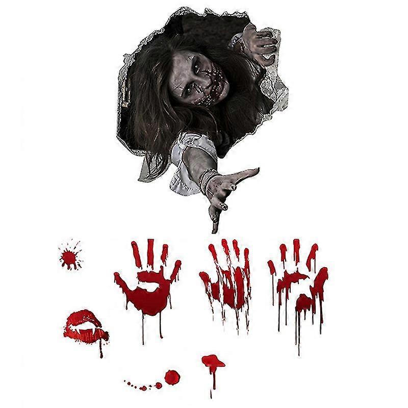 2pcs Halloween Window Stickers-c