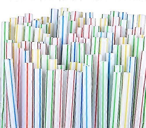 Straws 100 Drinking Straws Flexible Reusable Straws Multi Coloured Striped