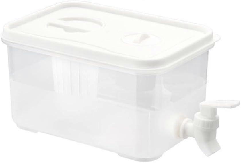 Portable Ice Water Bucket with Faucet - Cold Water Kettle for Refrigerator - Iced Drink Fruit Teapot - Dispenser Water Pitcher to Keep Cold