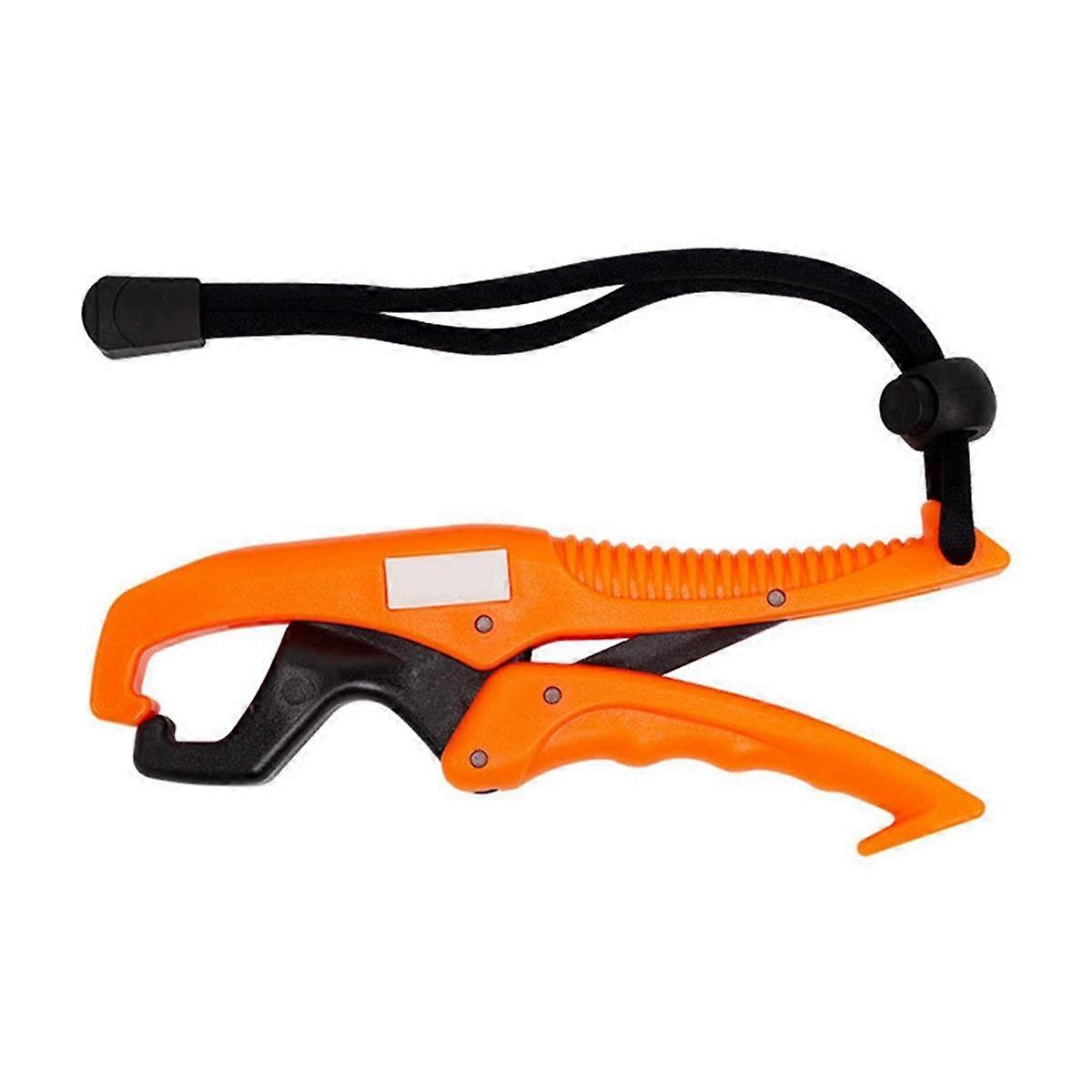 Plastic Clip Fish Clip Controller Fish Catcher Fish Lifter Fishing Gear with Slip Rope 25cm Orange