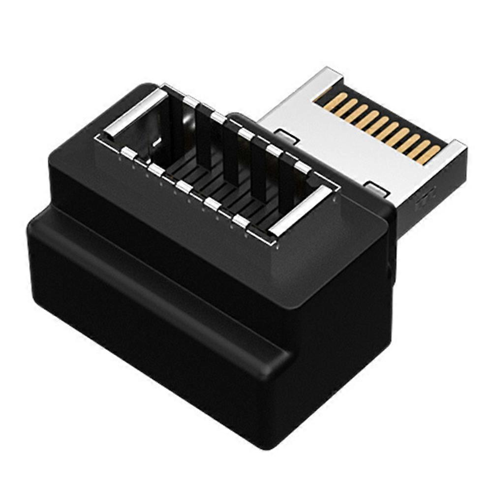 Convertidor Tipo-E Hembra a Tipo-E Macho USB3.1 Cabezal del panel frontal Convertidor adaptador Tipo E a Tipo E