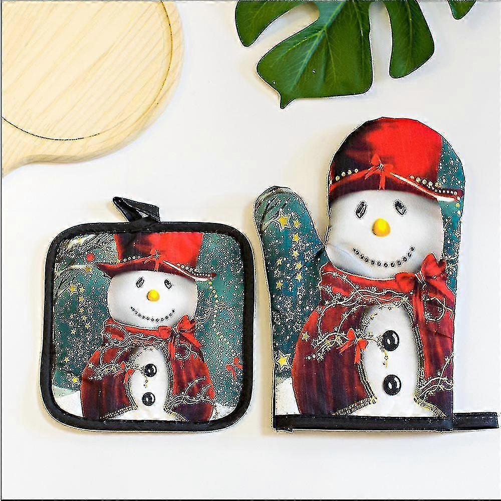 Christmas-style Oven Gloves