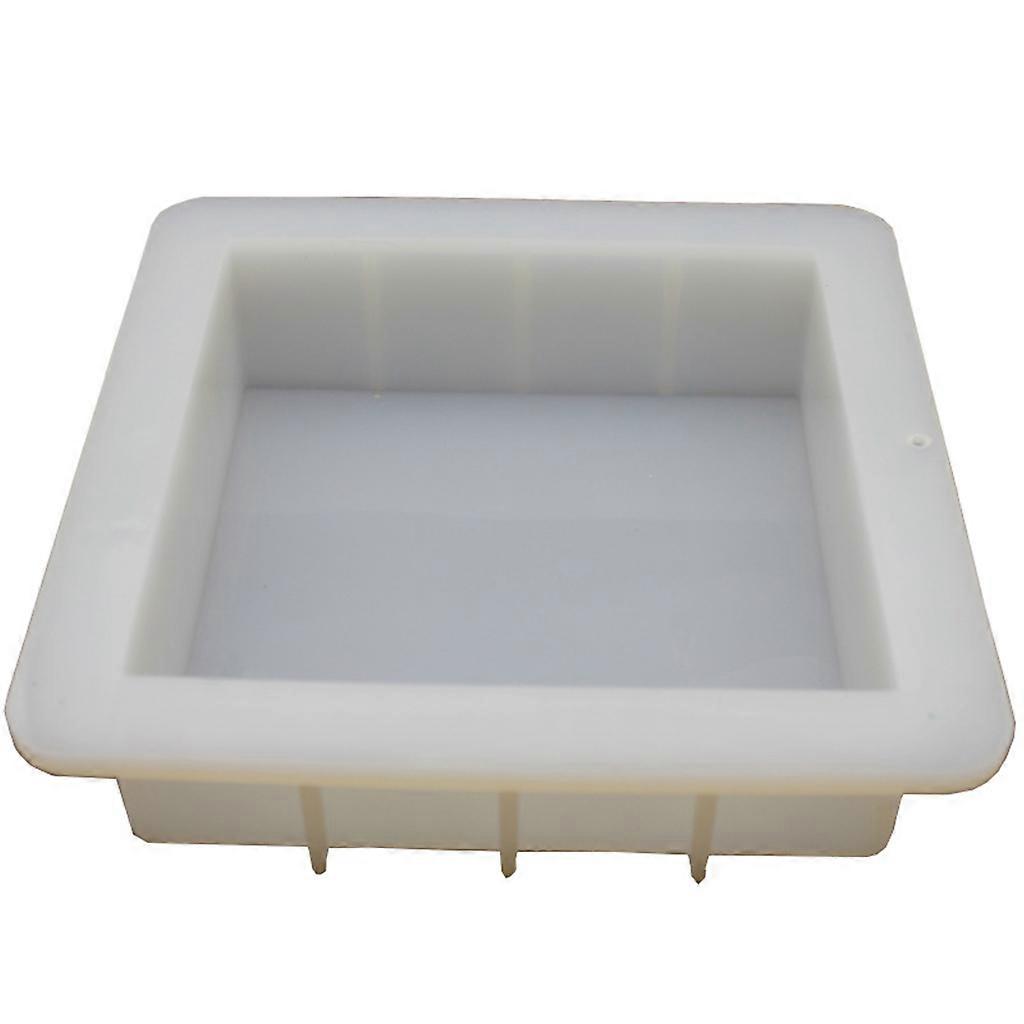 6 inch Square Cube Silicone Slab Mold for Soap Making Capacity 1100ml