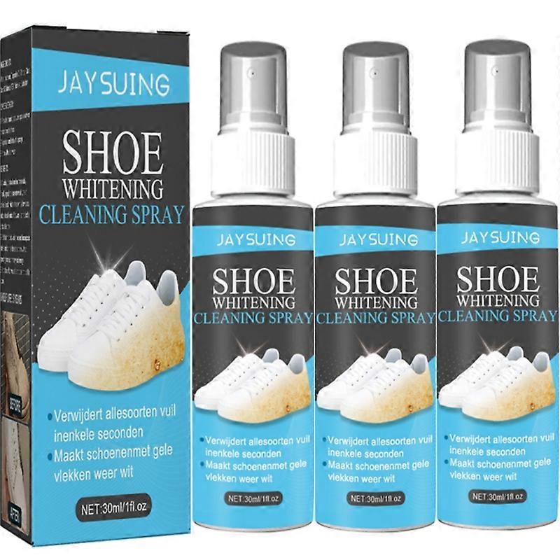 Chaussures blanches Spray de blanchiment propre Saleté de chaussures et nettoyant mousse de nettoyage jaune