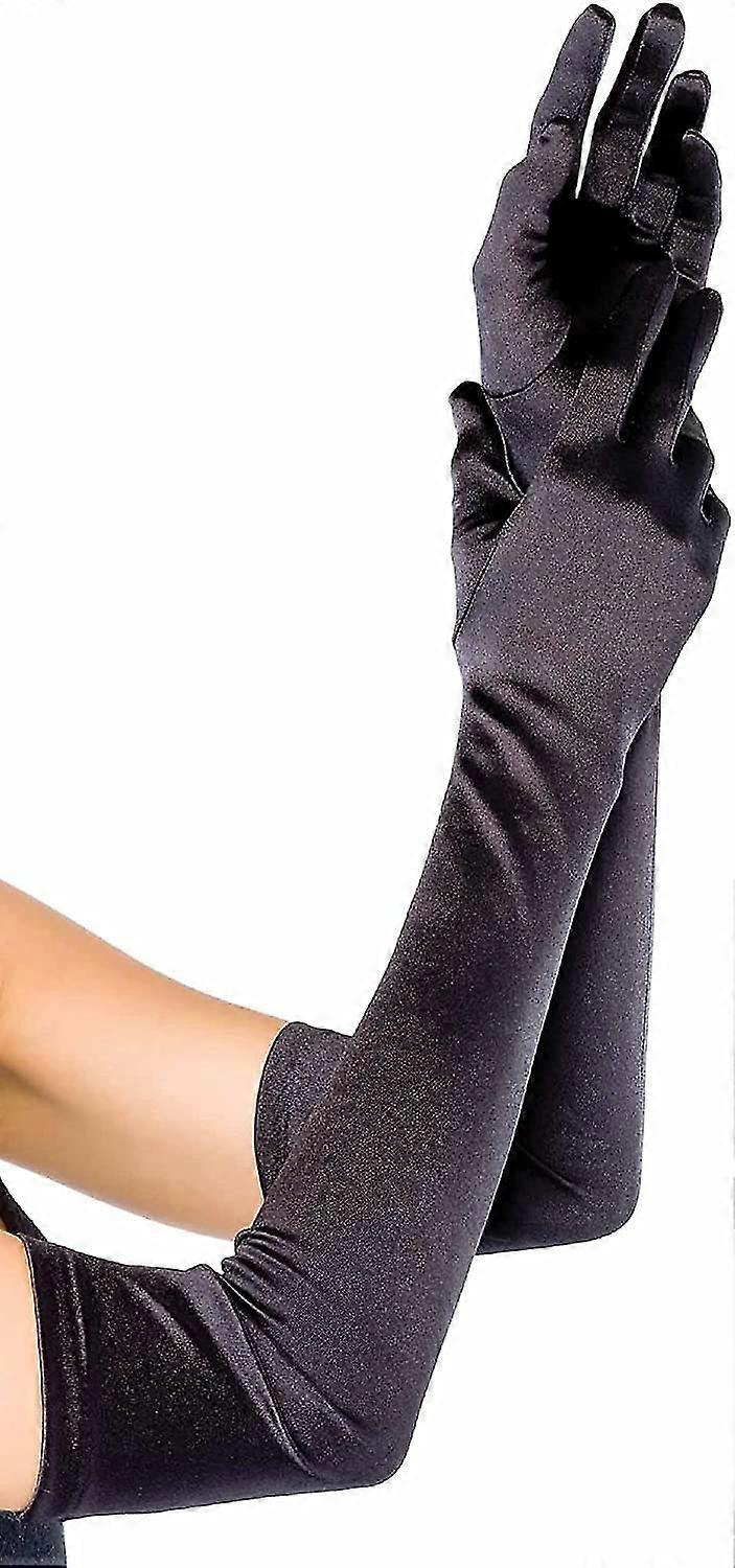 Women's Long Satin Gloves