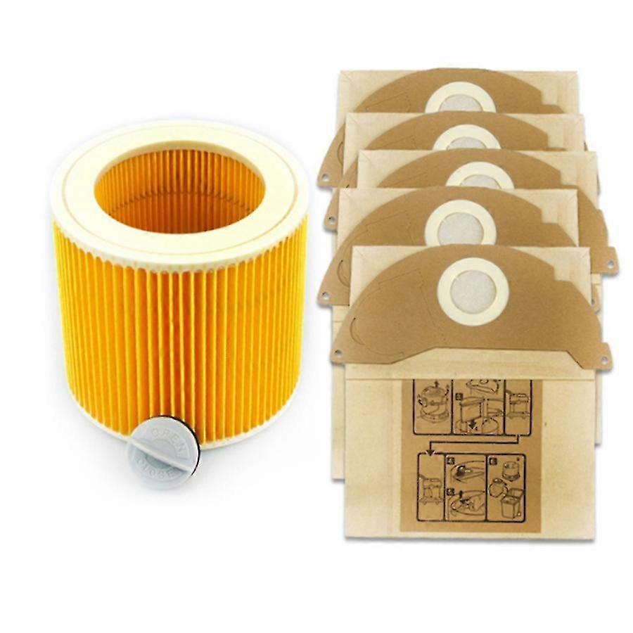 Vacuum Cleaner Filter Dust Paper Bag For Karcher Wd2250 A2004 A2054