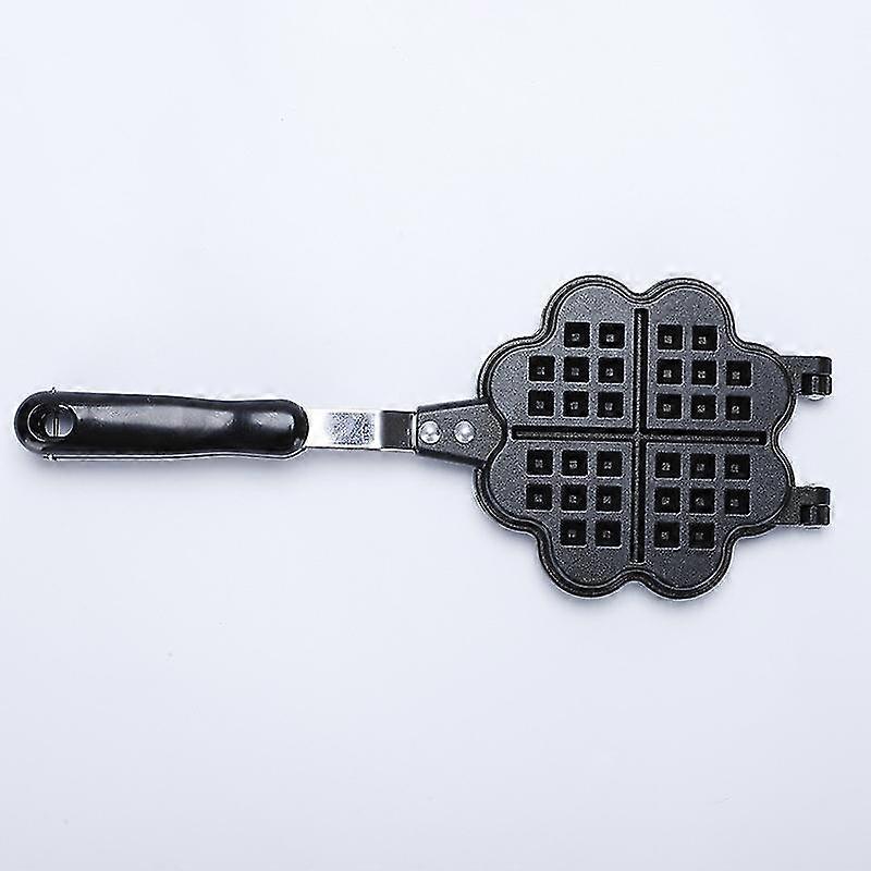 Stove Top Waffle Maker, Mini Waffle Iron Heart Shape Waffle Baking Tool Waffle Maker Pan Baking Tool For Kitchen Stovetop Gas With Long Handle And Cl