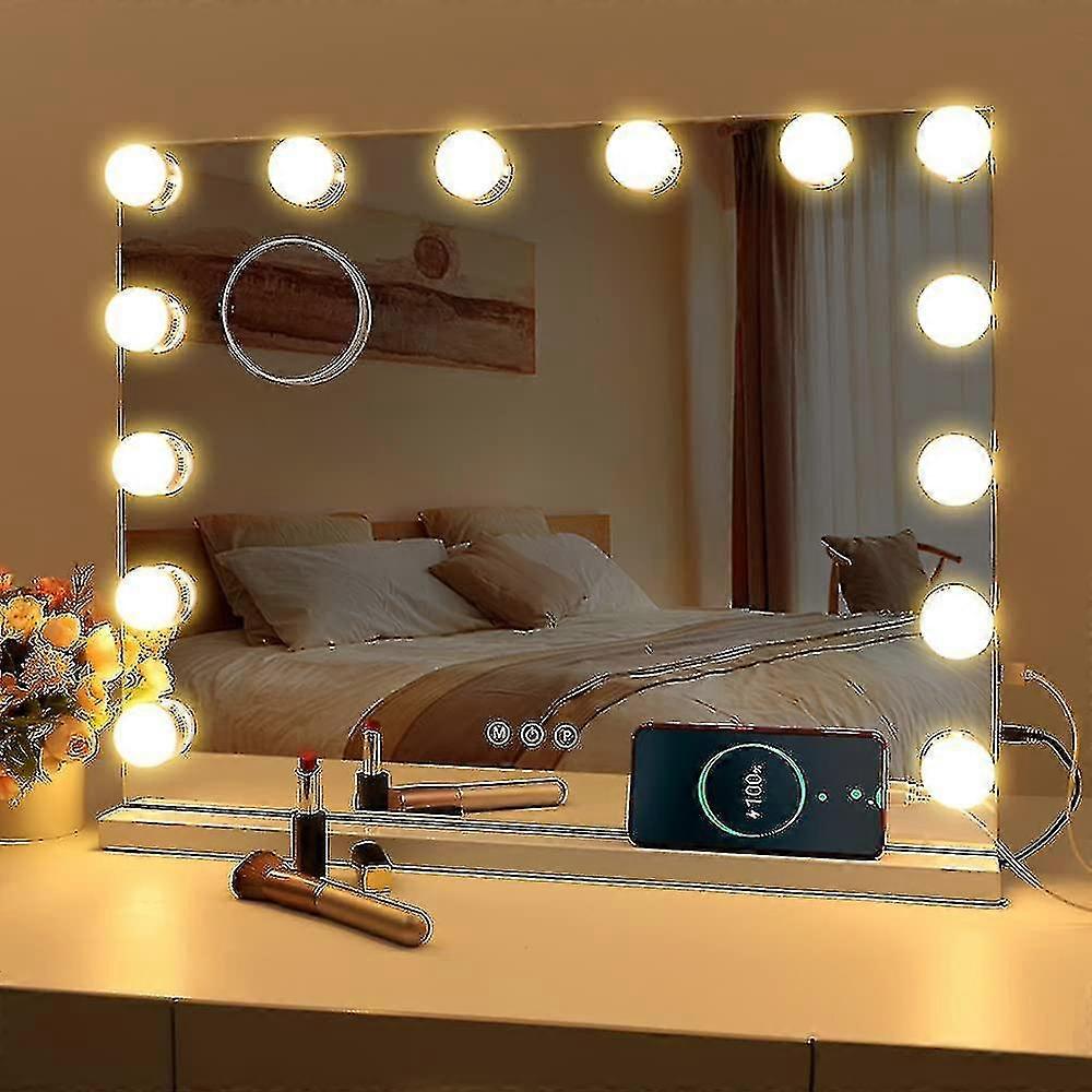 Led Mirror Usb Makeup Lights,10 Bulbs 3 Lighting Modes For Tabletop Wall Mounted Cosmetic Mirror,bath Mirror Lamps