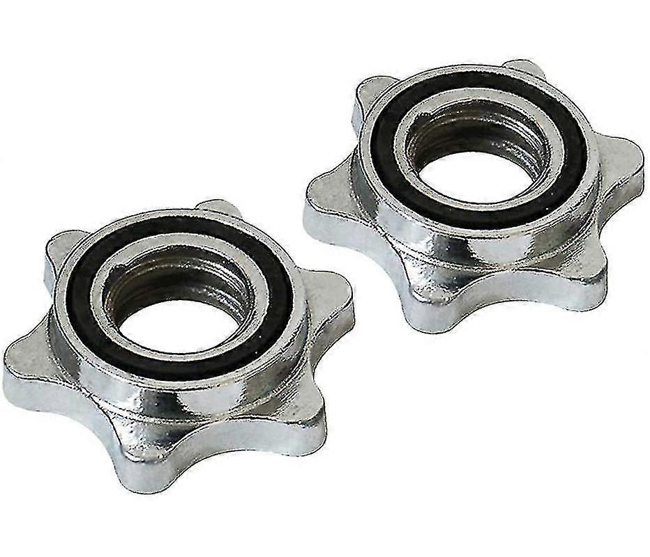 2 قطعة أقفال نجمة قياسية 25 مم لقضبان الدمبل