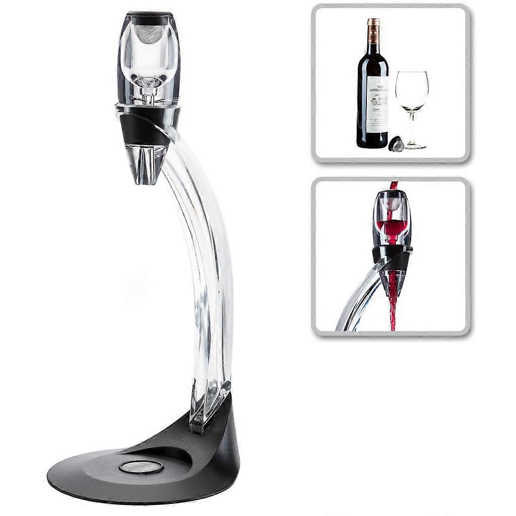 Wine aerator and decanter - advanced aerator and decanter - red wine aerator set with bracket