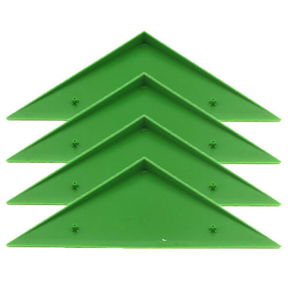 4PCS Durable Triangle Foosball Table Football Table Corner Protector Fit for Most Foosball Tables Green