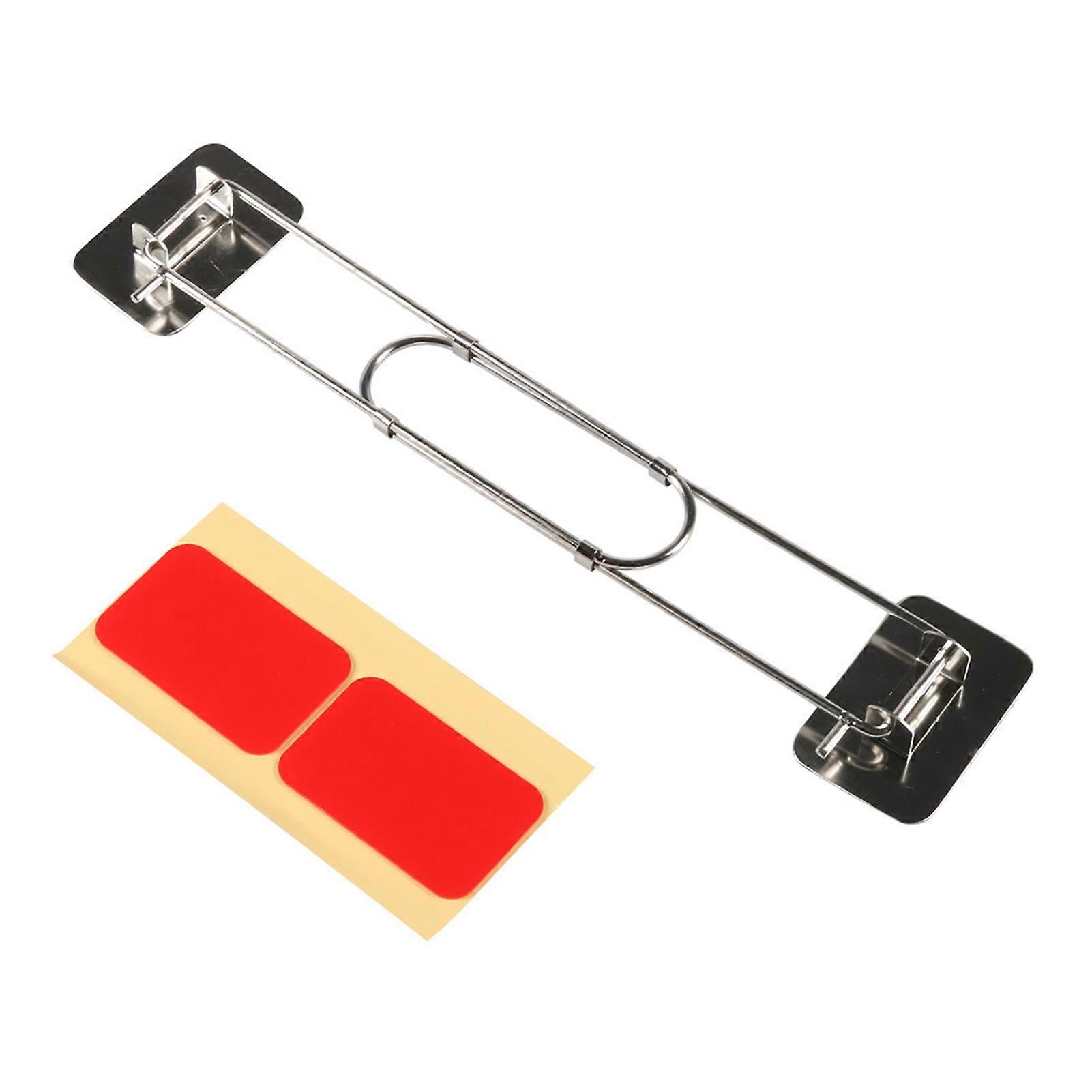 RV Shower Corner Storage Bar Length Adjustable Easy Installation Travel Trailer Storage Organization Corner Bar RV Shower Corner Shelf Rod