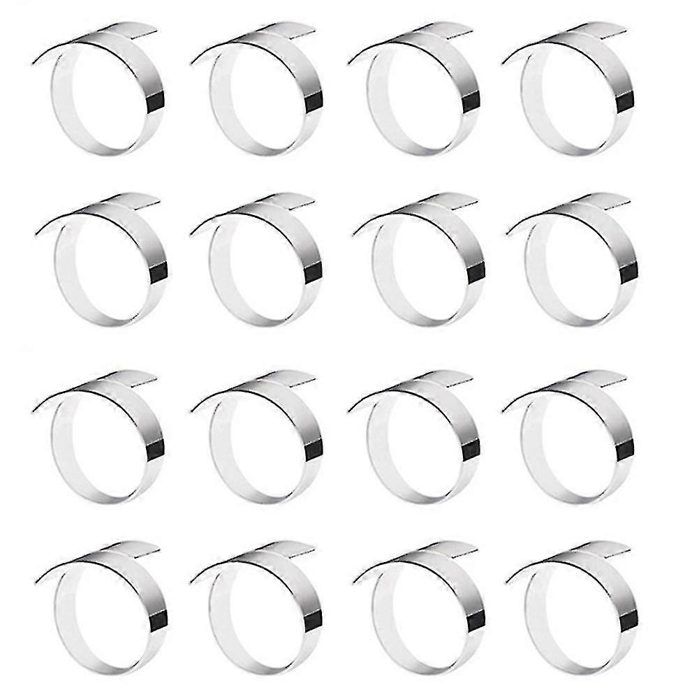 16 stk Serviettringer Håndarbeid Middagsbord Serviettholdere Alloy Serviettringer