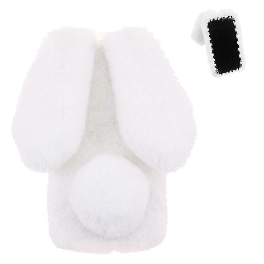 Cute Fluffy Bunny Furry Rabbit Fur Plush Case for Samsung Galaxy A14 5G
