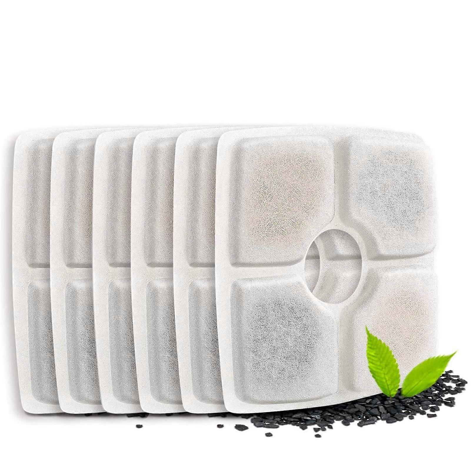 Replacement Filters for Automatic Pet Fountain Pack of 6
