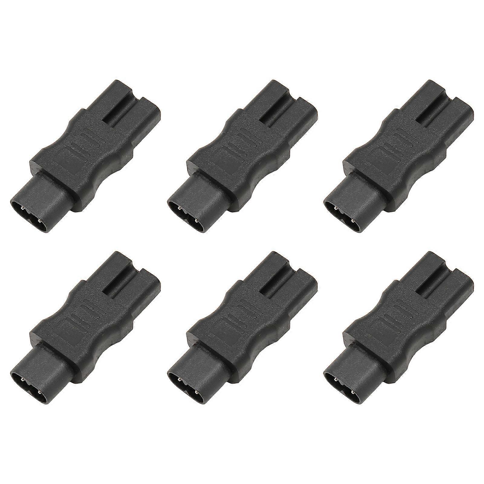6Pcs IEC320 C8 to IEC320 C15 Power Adapter IEC320 Male C8 to Female C15 Power Socket Adapter for PDU Chassis UPS Socket