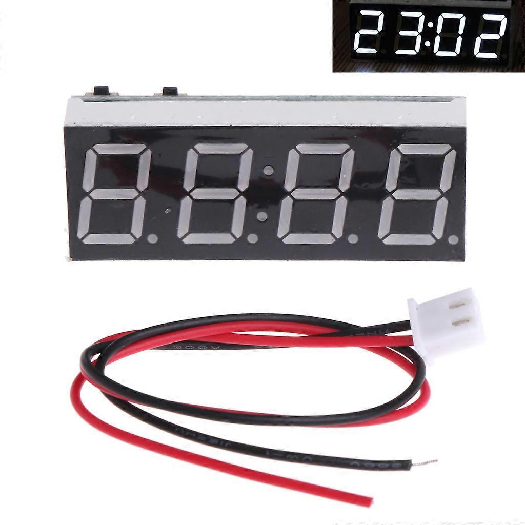 Electronic Voltmeter Thermometer Clock Module 12V 5-24V LED Digital Display