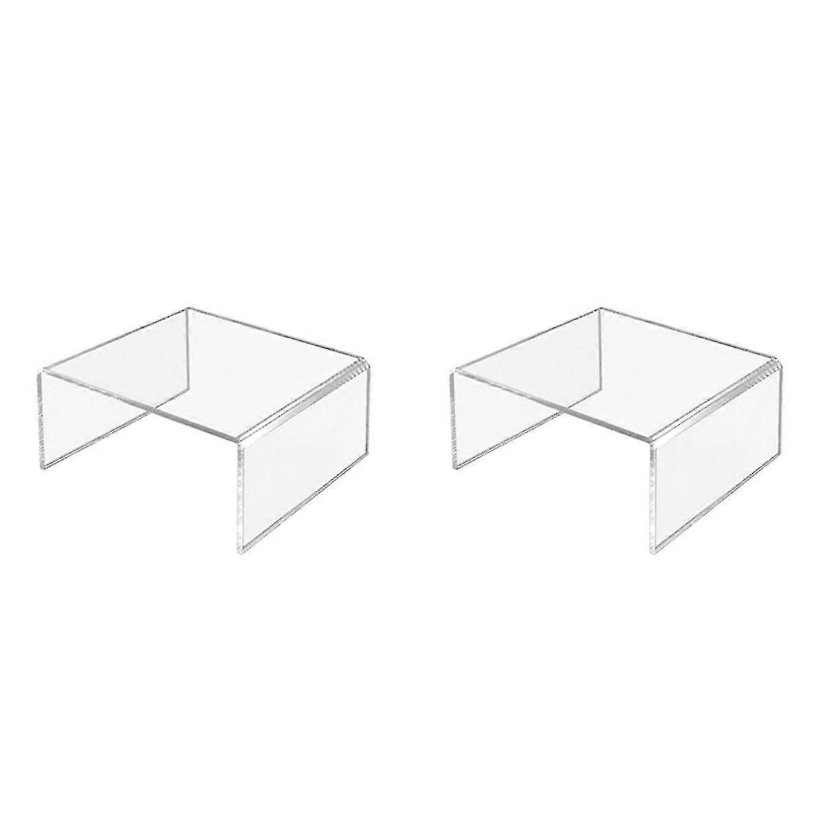 アクリル透明U字型収納ラックアクリルシューズラックディバイダーデスクトップ化粧品ディスプレイラックA