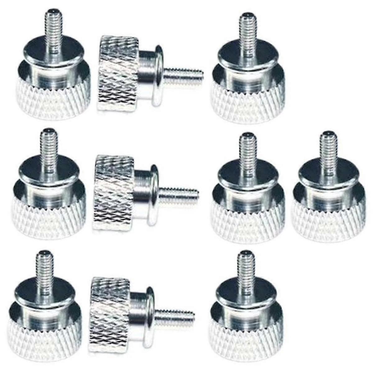 10 stuks/partij UNC6-32 M3.5 handschroef voor GPU-houder PSU computerbehuizing zijpaneel schroeven pc-montage W