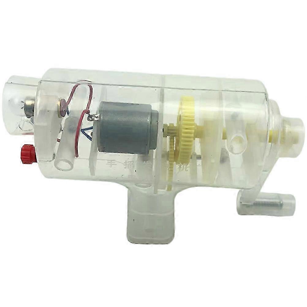 Handheld Crank Generator Power Generator Kids Physics Experimental Tools