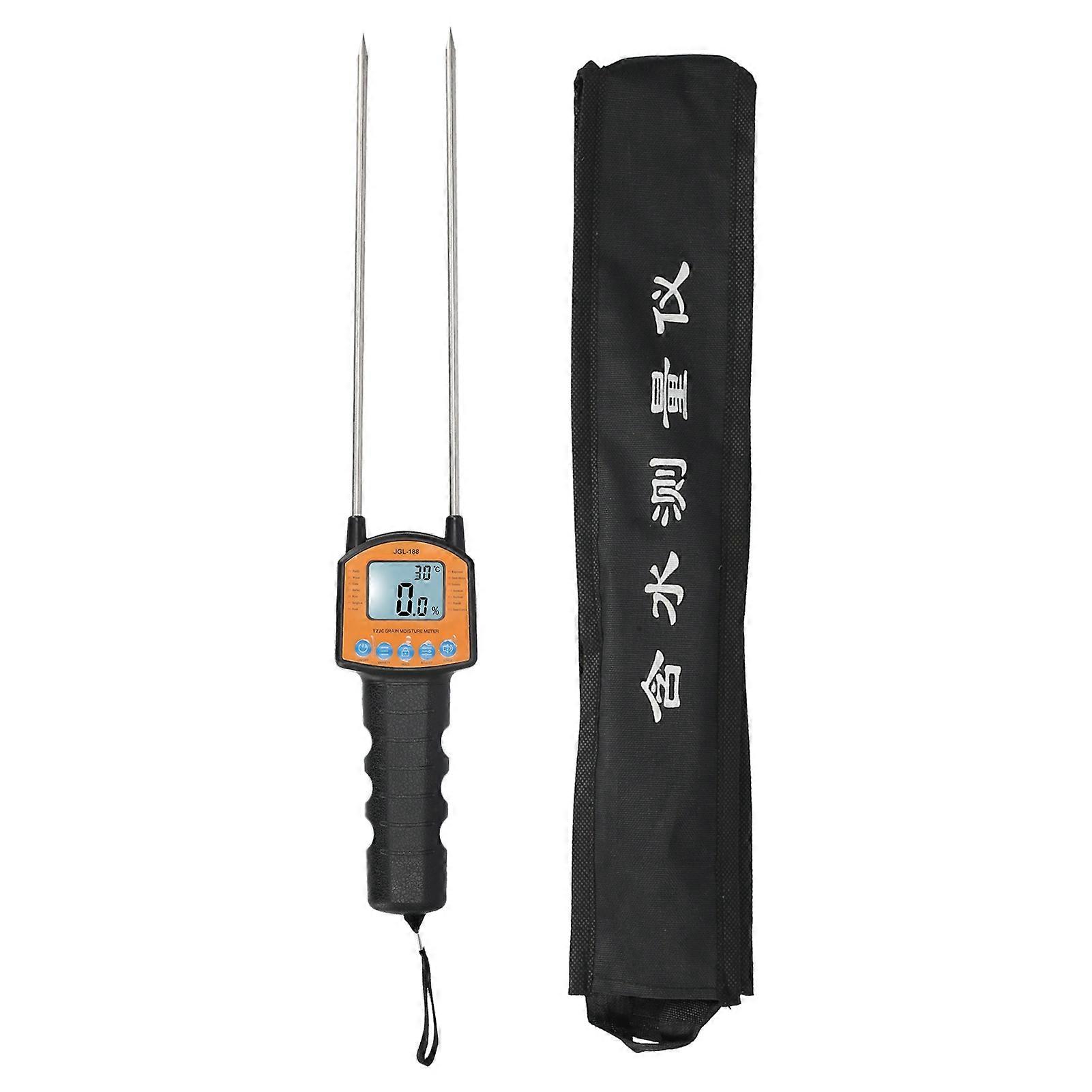 Moisture Meter 4 Digit LCD Backlight Display Portable Instant Reading Humidity Measurement Tool