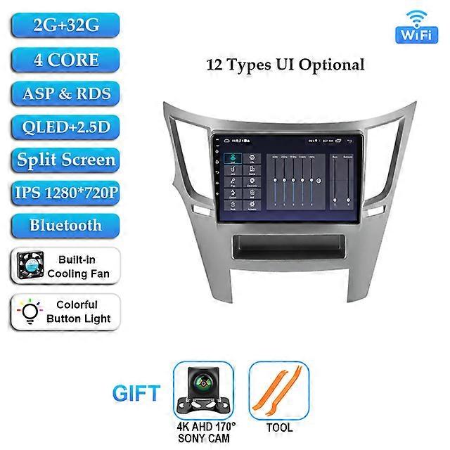 Android 12 For Subaru Outback 4 Legacy 5 2009-2014 Car Radio Multimedia Video Player GPS Navigaion Head Unit DSP 2Din