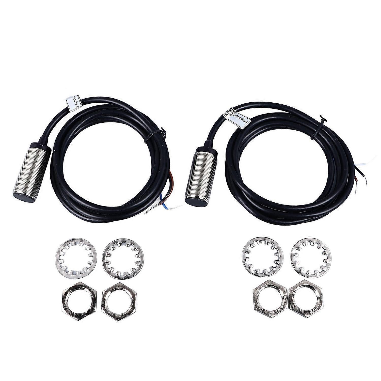 2 Pcs Inductive Proximity Sensor 4mm Detecting Distance DC 3 Wire PNP NO Inductive Approach Sensor