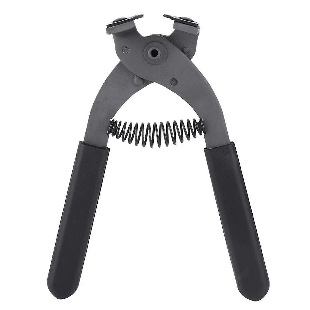 17cm HandHeld Carbon Steel Silent Pliers Leather Craft Hole Punch Tool 4mm(4 Teeth)