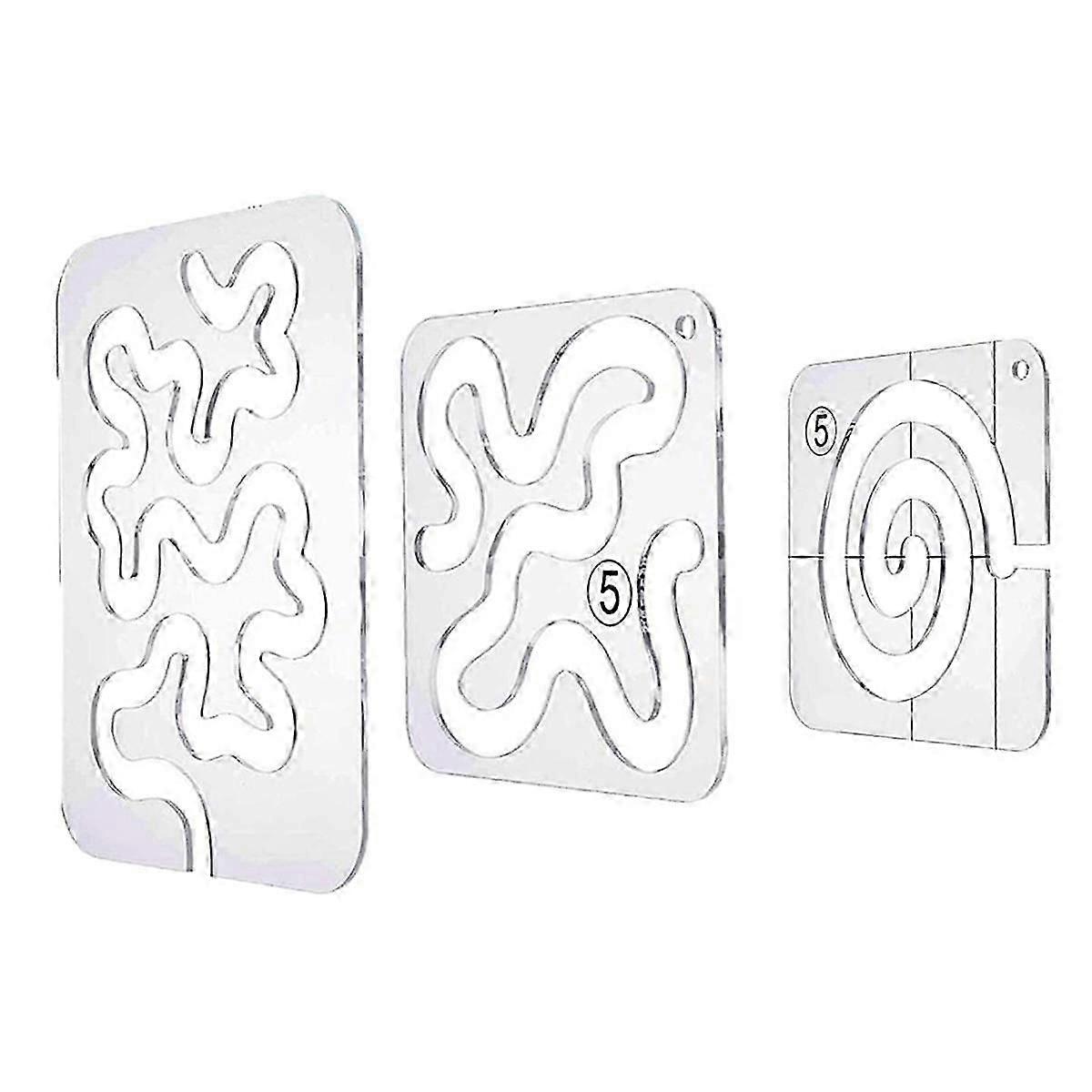 Using Quilting Templates Rulers: Quilting Templates For Machine Quilting -free Motion Quilting Template,quilting Rulers