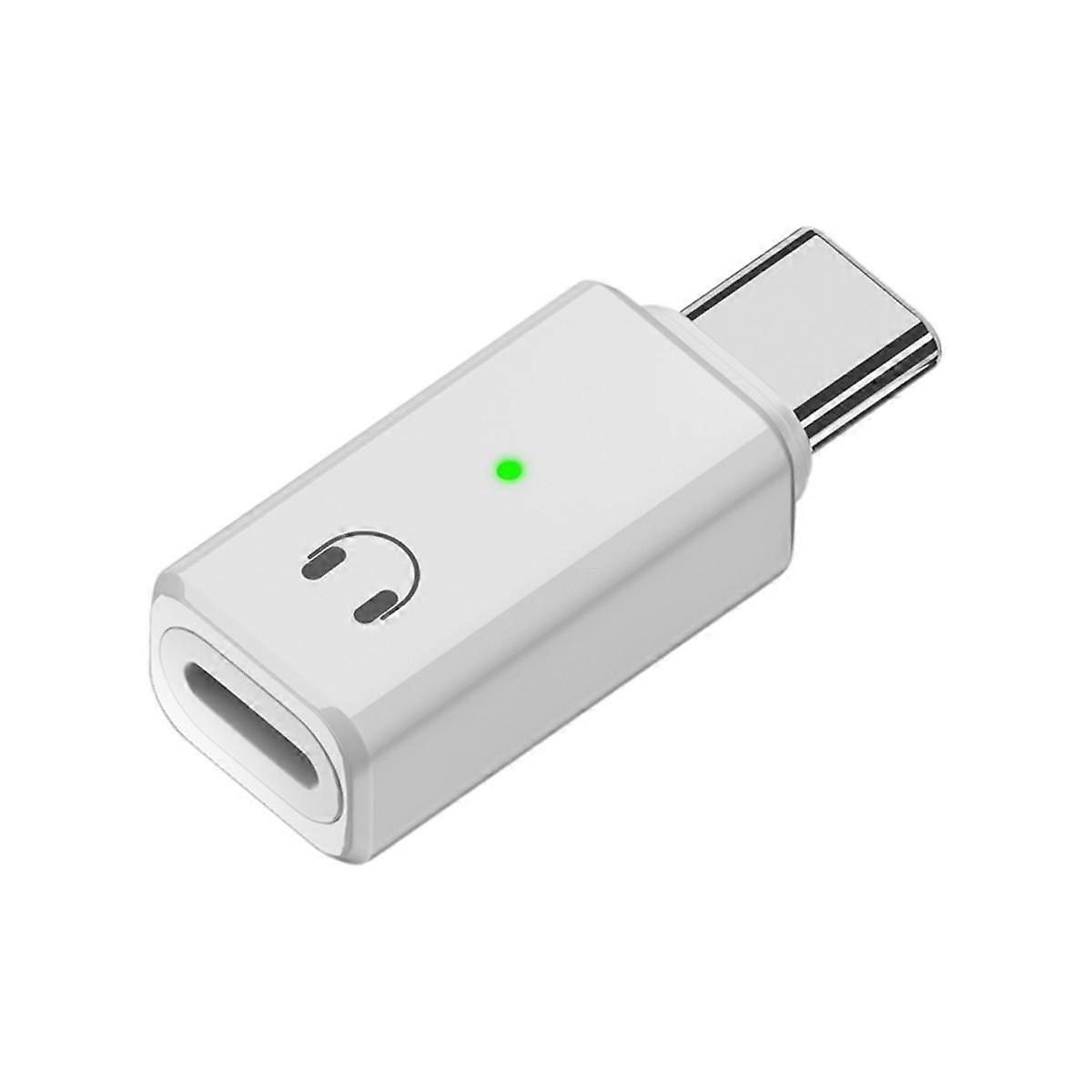 Headphone Cable Converter USB C Male to 8-Pin Female Audio Adapter for 15, Type C Mobile Phone Gray