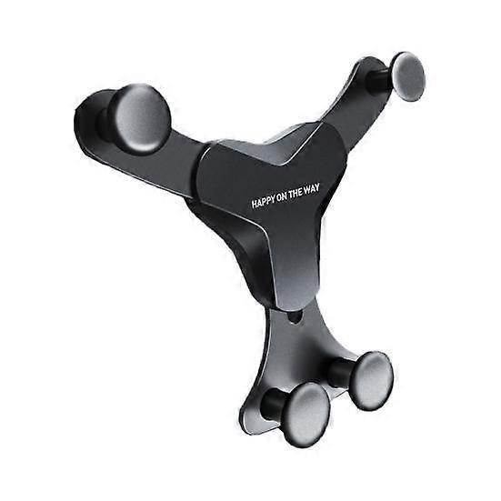 Cellphone Bracket Double Car Fixation Multifunctional Gravity Triangle Air Vent Phone Stand