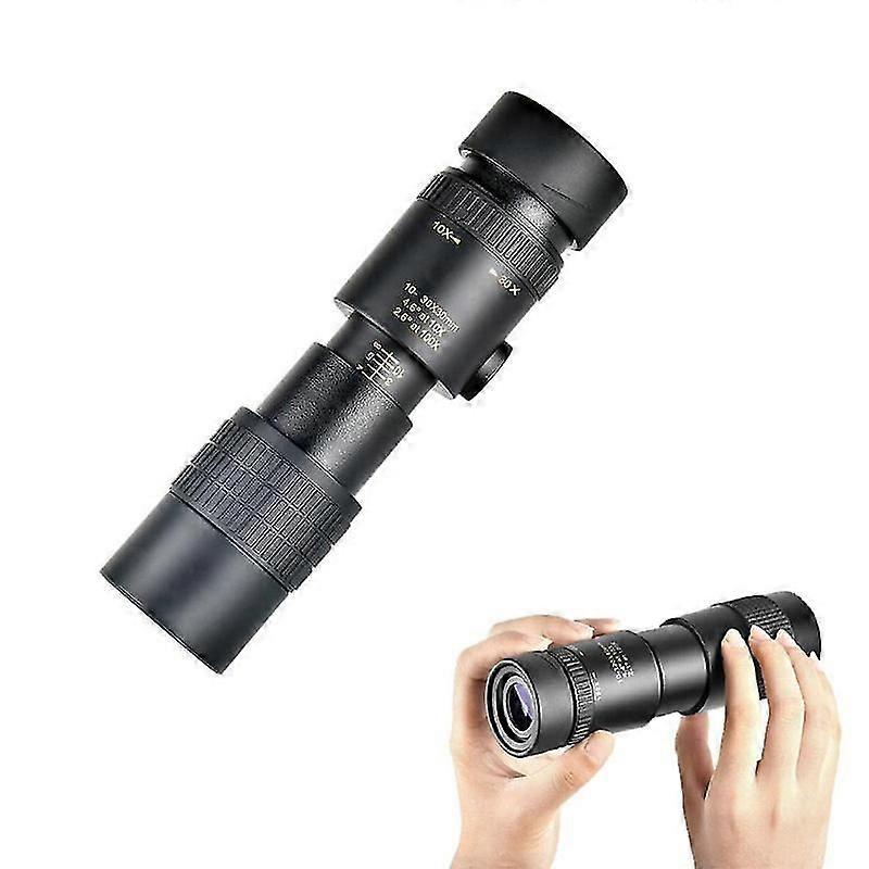 Monocular Telescopes, 10-300x40mm Super Telezoom Monocular Telescope, Monocular Telescope With Phone Holder And Tripod, For Travel, Bird Watching, Con