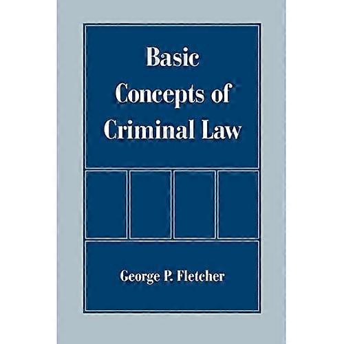 Basic Concepts of Criminal Law